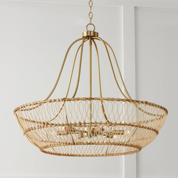 Capital Lighting - 444161MA - Six Light Chandelier - Wren - Matte Brass