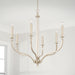 Capital Lighting - 444861BS - Six Light Chandelier - Breigh - Brushed Champagne