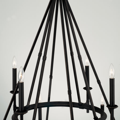 Capital Lighting - 445201IH - 12 Light Chandelier - Ogden - Brushed Black Iron