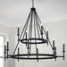 Capital Lighting - 445201IH - 12 Light Chandelier - Ogden - Brushed Black Iron