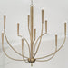 Capital Lighting - 445901AD - Ten Light Chandelier - Holden - Aged Brass