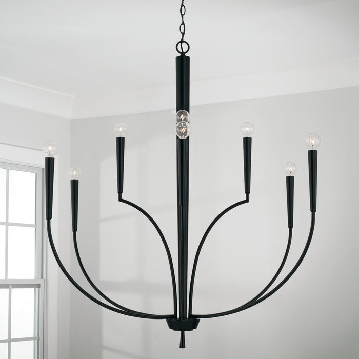 Capital Lighting - 445901MB - Ten Light Chandelier - Holden - Matte Black