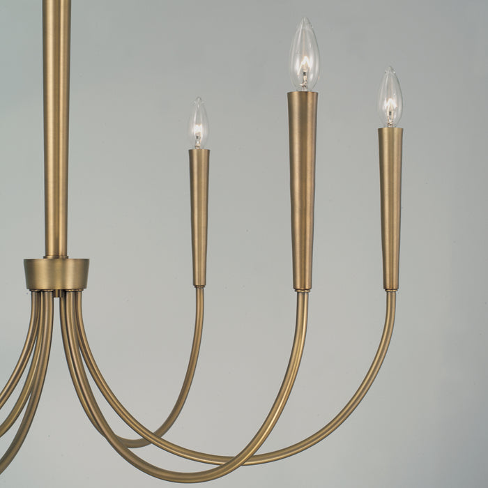 Capital Lighting - 445961AD - Six Light Chandelier - Holden - Aged Brass