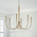 Capital Lighting - 445961AD - Six Light Chandelier - Holden - Aged Brass