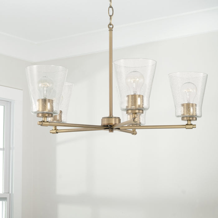 Capital Lighting - 446951AD-533 - Five Light Chandelier - Baker - Aged Brass