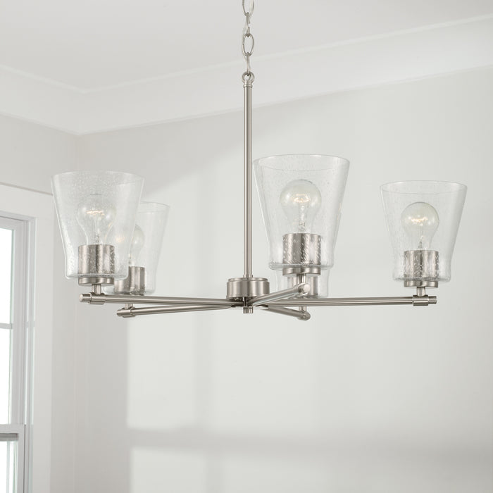 Capital Lighting - 446951BN-533 - Five Light Chandelier - Baker - Brushed Nickel