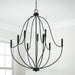 Capital Lighting - 447091MB - Nine Light Chandelier - Madison - Matte Black