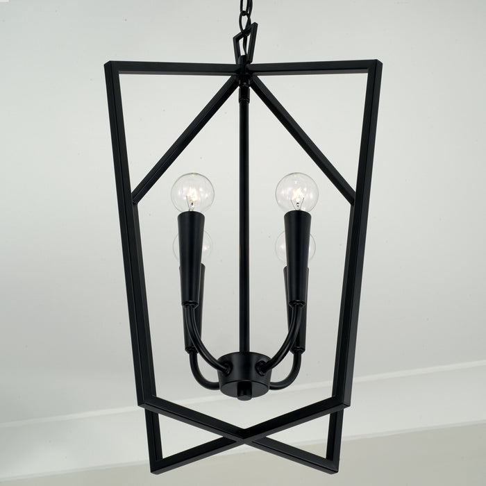 Capital Lighting - 545941MB - Four Light Foyer Pendant - Holden - Matte Black