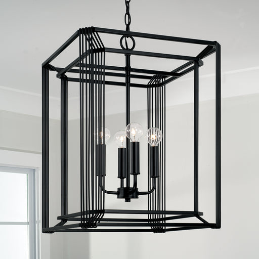 Capital Lighting - 546041MB - Four Light Foyer Pendant - Lennon - Matte Black