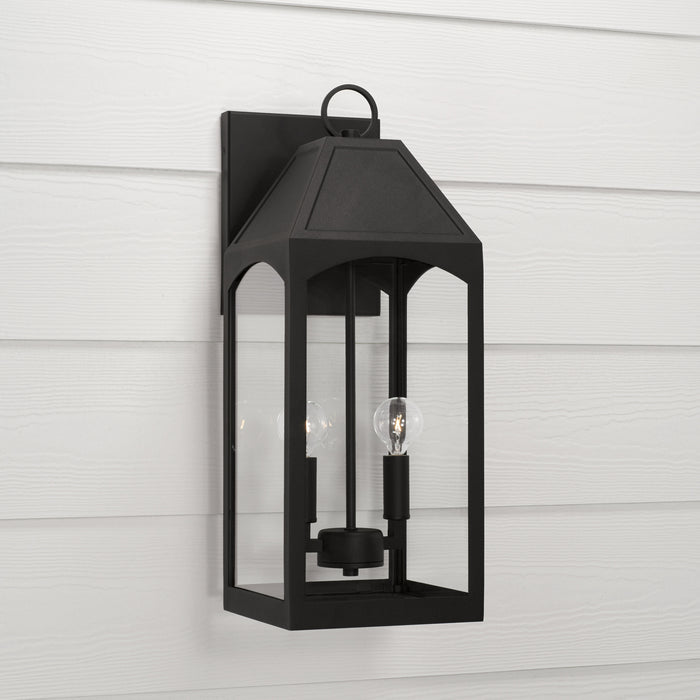 Capital Lighting - 946321BK - Two Light Outdoor Wall Lantern - Burton - Black