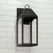 Capital Lighting - 946321BK-GL - One Light Outdoor Wall Lantern - Burton - Black