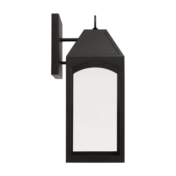 Capital Lighting - 946321BK-GL - One Light Outdoor Wall Lantern - Burton - Black