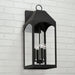 Capital Lighting - 946341BK - Four Light Outdoor Wall Lantern - Burton - Black