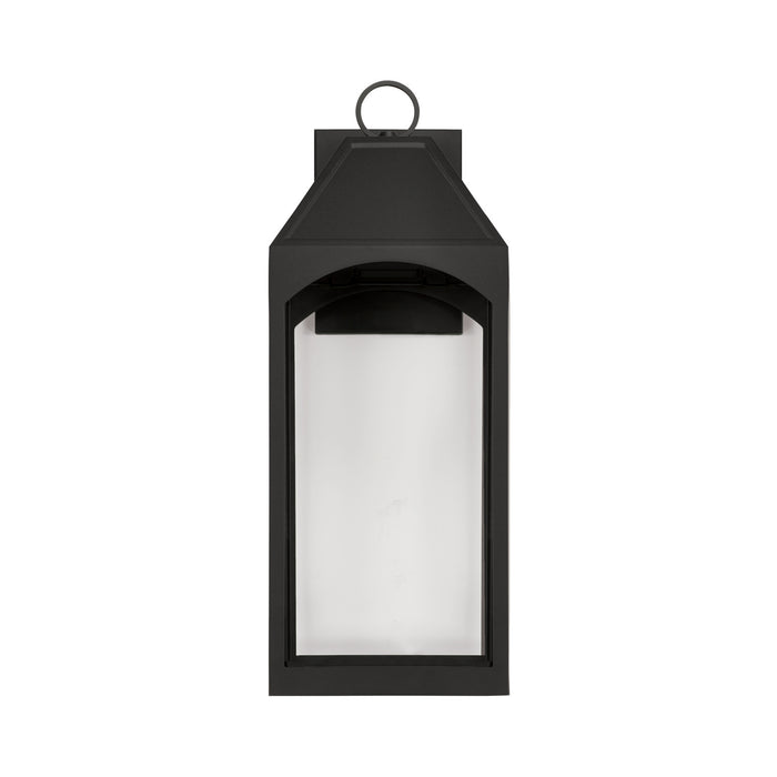 Capital Lighting - 946341BK-GL - One Light Outdoor Wall Lantern - Burton - Black