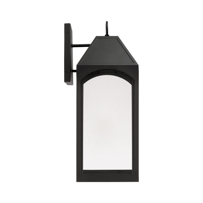 Capital Lighting - 946341BK-GL - One Light Outdoor Wall Lantern - Burton - Black