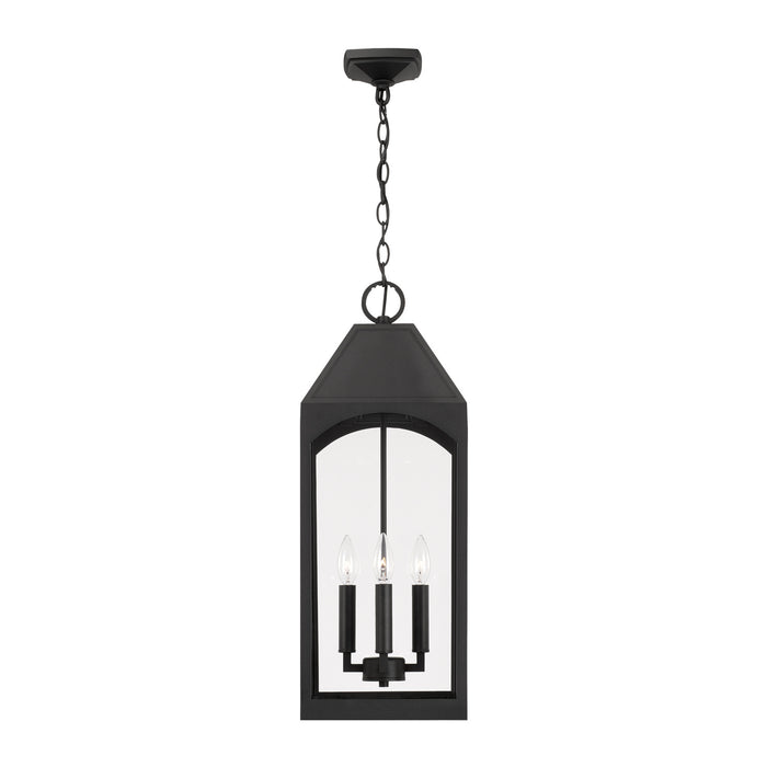 Capital Lighting - 946342BK - Four Light Outdoor Hanging Lantern - Burton - Black