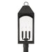 Capital Lighting - 946343BK - Four Light Outdoor Post Lantern - Burton - Black