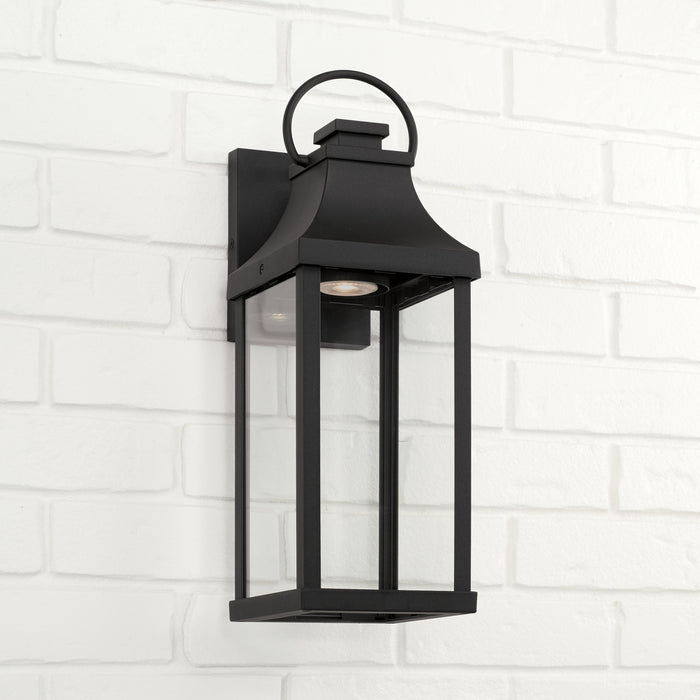 Capital Lighting - 946411BK-GL - One Light Outdoor Wall Lantern - Bradford - Black