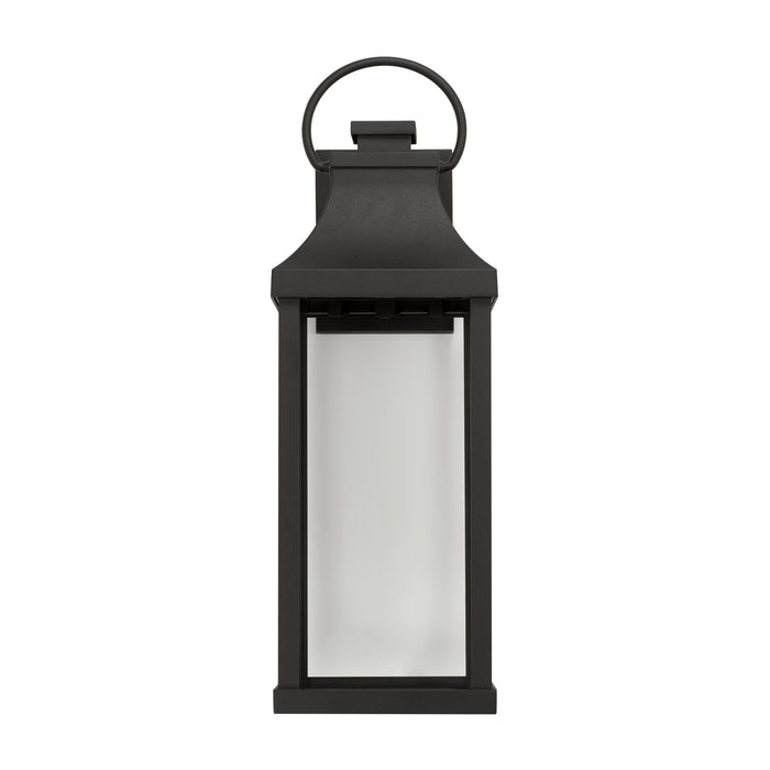 Capital Lighting - 946421BK-GL - One Light Outdoor Wall Lantern - Bradford - Black