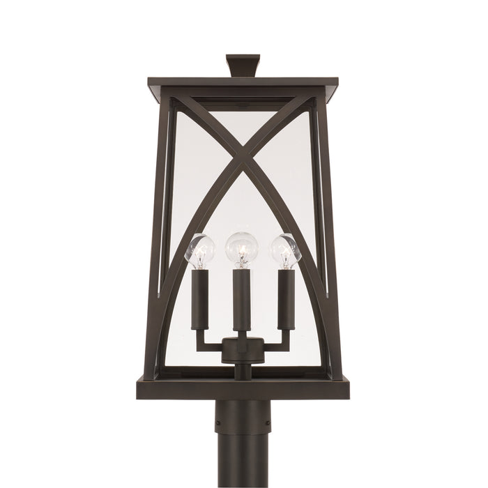 Capital Lighting - 946543OZ - Four Light Outdoor Post Lantern - Marshall - Oiled Bronze