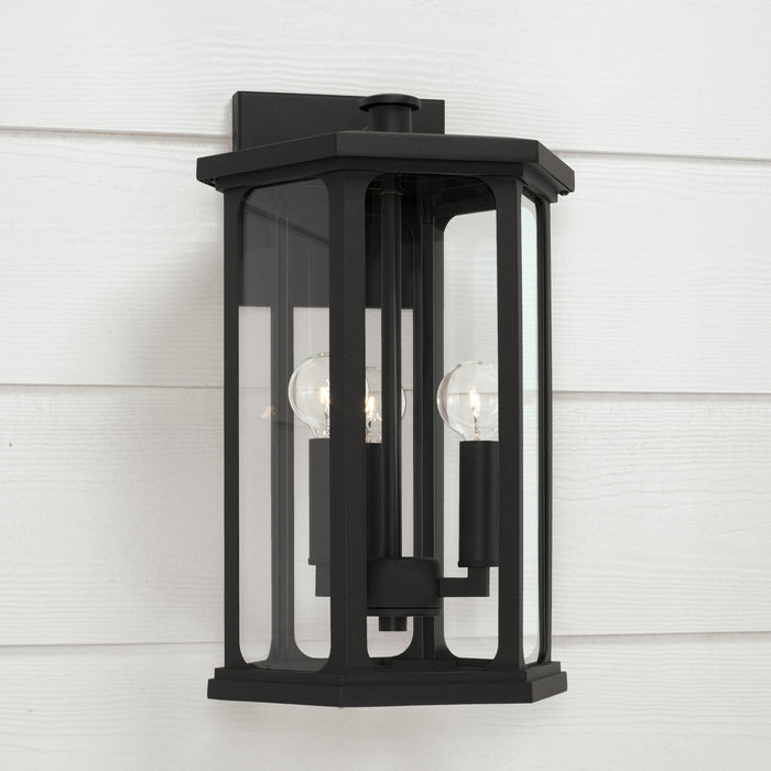 Capital Lighting - 946631BK - Three Light Outdoor Wall Lantern - Walton - Black