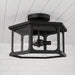 Capital Lighting - 946632BK - Three Light Outdoor Semi-Flush Mount - Walton - Black