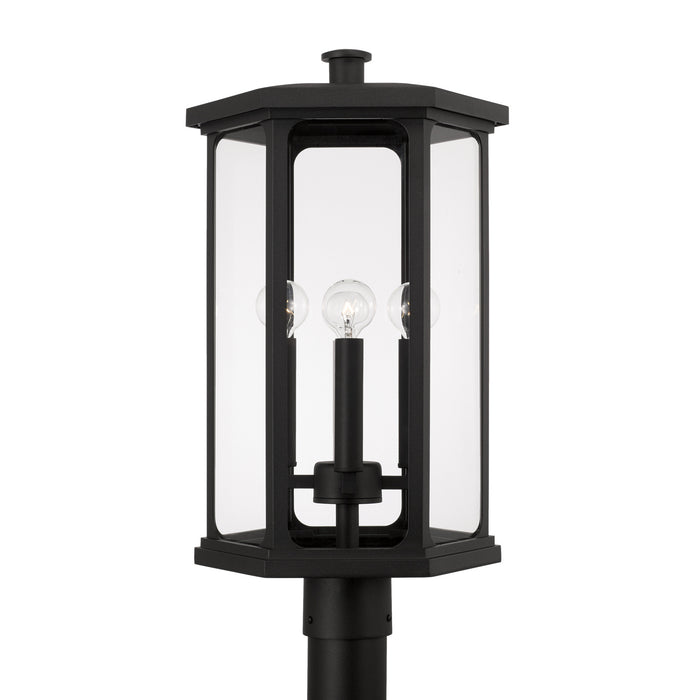 Capital Lighting - 946643BK - Four Light Outdoor Post Lantern - Walton - Black