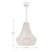 Crystorama - 608-MT - Six Light Chandelier - Rylee - Matte White