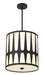 Crystorama - ROY-805-BK - Four Light Pendant - Royston - Black