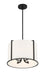 Crystorama - CAR-9204-BK - Four Light Pendant - Carlyn - Black