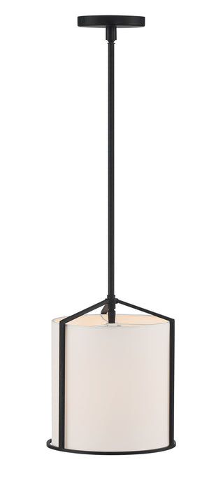 Crystorama - CAR-9201-BK - One Light Pendant - Carlyn - Black