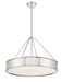 Crystorama - KEN-8306-PN - Six Light Pendant - Kendal - Polished Nickel