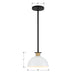 Crystorama - GIG-813-BK-AG - One Light Pendant - Gigi - Black / Aged Brass