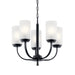 Kichler - 52386BK - Five Light Chandelier - Kennewick - Black