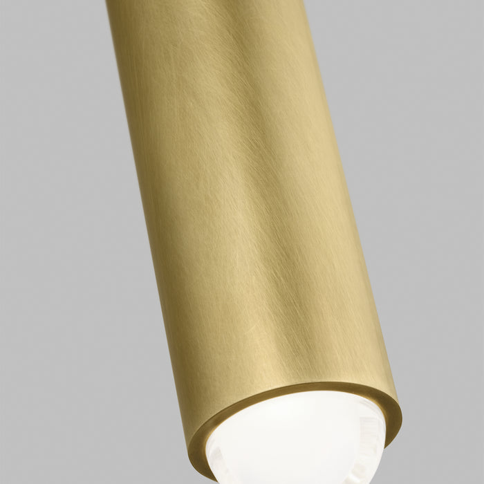 Visual Comfort Modern - 700TDEBL16NB-LED927 - LED Pendant - Ebell - Natural Brass