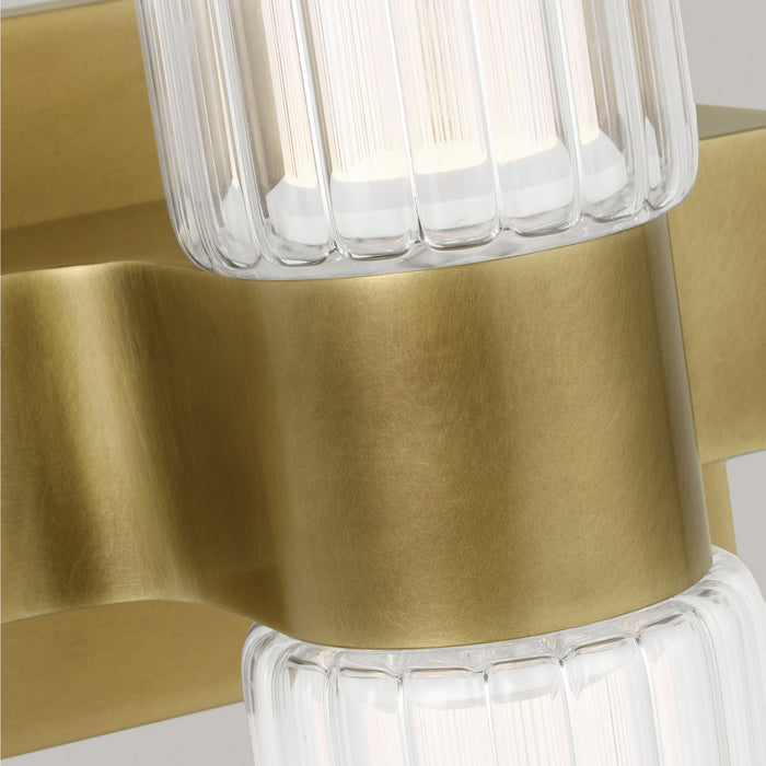 Visual Comfort Modern - 700BCLGSN23BR-LED927-277 - LED Bath Sconce - Langston - Plated Brass