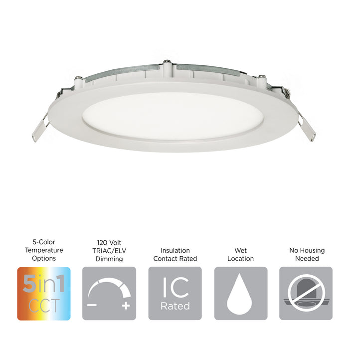 AFX Lighting - TUCF06LAJD1WH - LED Flush Mount - Tuck - White