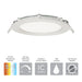 AFX Lighting - TUCF06LAJD1WH - LED Flush Mount - Tuck - White