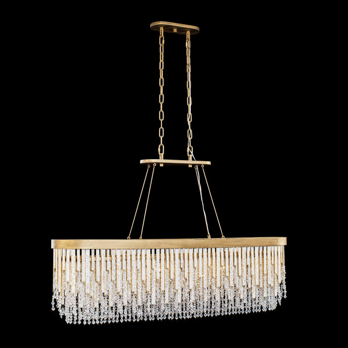 Varaluz - 359N06HG - Six Light Linear Pendant - Lafayette - Havana Gold