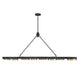 Savoy House - 1-1636-8-143 - LED Linear Chandelier - Ashor - Matte Black with Warm Brass Accents