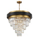 Savoy House - 1-1668-9-143 - Nine Light Chandelier - Marquise - Matte Black with Warm Brass Accents