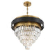 Savoy House - 1-1669-4-143 - Four Light Chandelier - Marquise - Matte Black with Warm Brass Accents