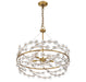 Savoy House - 1-1727-5-322 - Five Light Chandelier - Camille - Warm Brass