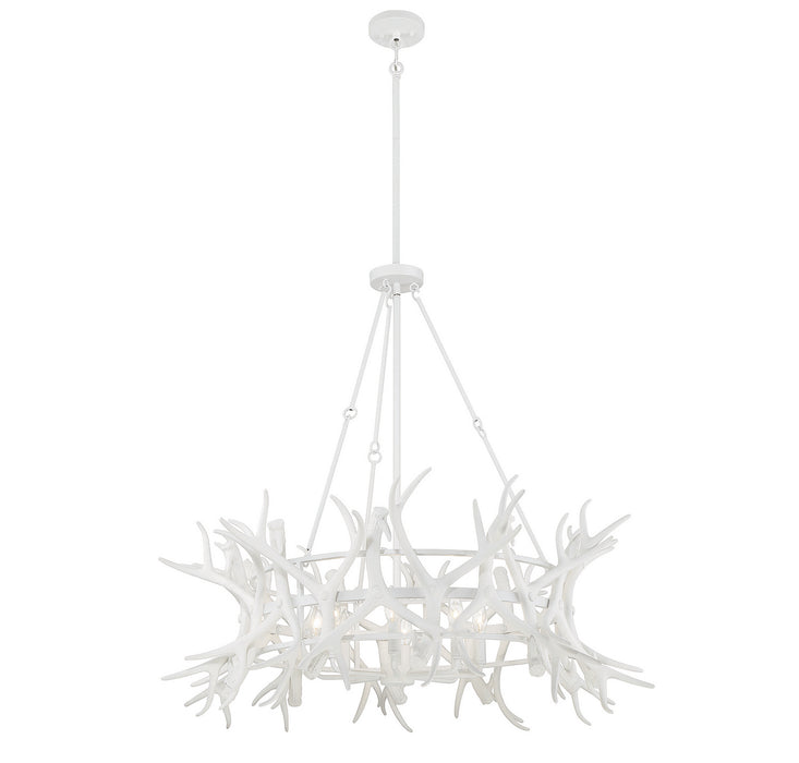 Savoy House - 1-1760-8-80 - Eight Light Chandelier - Daniels - Matte White