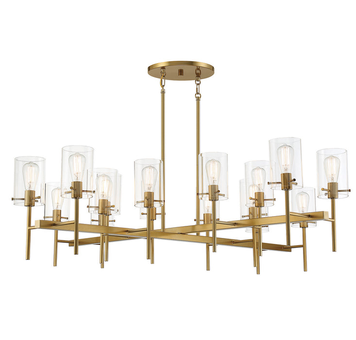 Savoy House - 1-1800-16-171 - 16 Light Chandelier - Vista - Burnished Brass