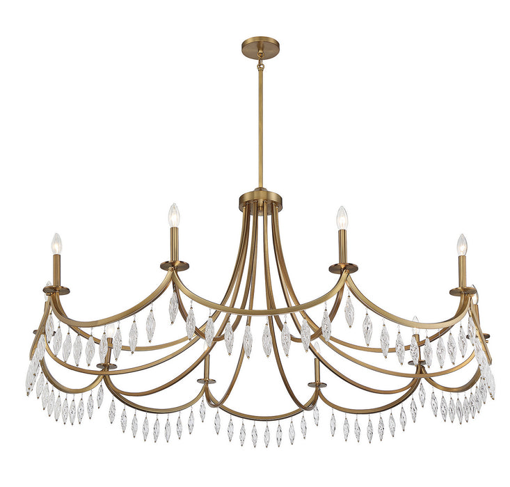 Savoy House - 1-1805-10-322 - Ten Light Chandelier - Kameron - Warm Brass