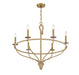 Savoy House - 1-1823-6-320 - Six Light Chandelier - Charter - Warm Brass and Rope