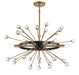 Savoy House - 1-1857-6-62 - Six Light Chandelier - Ariel - Como Black with Gold