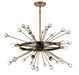 Savoy House - 1-1857-6-62 - Six Light Chandelier - Ariel - Como Black with Gold