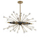 Savoy House - 1-1858-6-62 - Six Light Chandelier - Ariel - Como Black with Gold